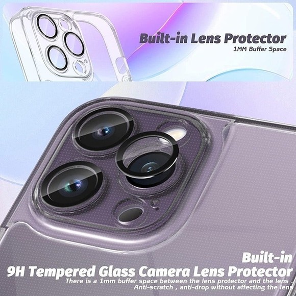 iPhone 14 Pro Max 6.7" Phone Case Screen & Built-In Camera Protectors *BUNDLE** - Picture 8 of 10